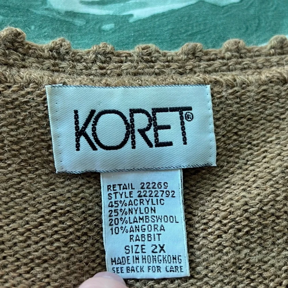 Vintage Koret Floral Embroidered Knit Sweater Vest - Picture 12 of 14